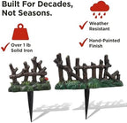 Lulu Decor, 100% Cast Iron Fairy Garden Fence Garden Decor Fairy Garden Accessories (4 Pc) - Image 6