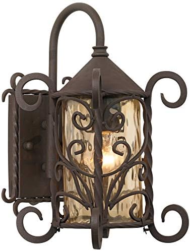 Casa Seville 13 1/4" High Iron Scroll Traditional Rustic Outdoor Wall Light - Image 2
