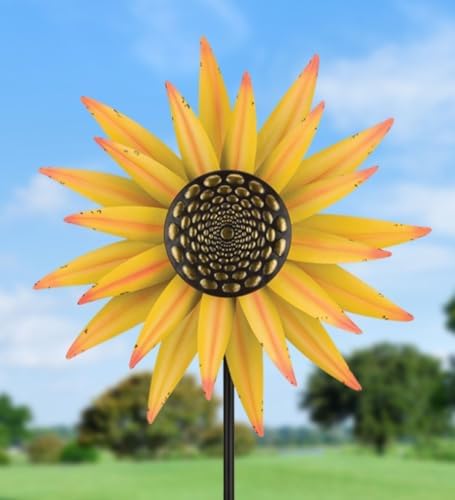 Regal Art & Gift Wind Spinner, Outdoor Metal Kinetic Yard Art with Stake - Image 6