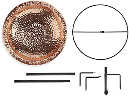 Good Directions BBG18 Copper Bird Bath, Includes Garden Pole, 18” Diameter Basin, Polished Copper - Image 6