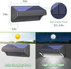 Bridika Solar Fence Lights, Fence Lights Fence Solar Lights Outdoor Waterproof Warm White & Daylight White LED Solar Lights for Backyard, Deck Railing, Stair Handrail and Wall (4 Packs, Plus Size) - Image 5