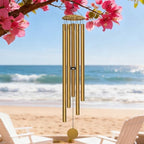 65" Extra Large Wind Chimes for Outside, Deep Tone Gold - Image 2