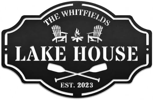 Custom Lake House Welcome Sign,Personalized Metal Lake House Signs,Lake House Decor,Personalized Metal Sign,Custom Outdoor Decor by HZYCYYFC