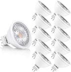 5W MR16 LED Landscape Light Bulbs, Low Voltage 12V 50W Halogen Replacement for Outdoor Landscape Spotlight and Track Light, GU5.3 Bi-Pin Base, Daylight White 4000K, Non-Dimmable, (Pack of 10) by SANSUN