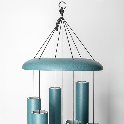 Corinthian Bells by Wind River - 65 inch Patina Green Wind Chime for Patio, Backyard, Garden, and Outdoor décor (Aluminum Chime) Made in the USA - Image 6