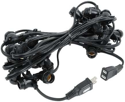 Novelty Lights 25 Feet Heavy Duty Light String, 25 E17 Sockets, No Bulbs - Image 4