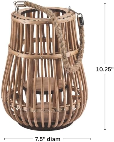 Fun Express Natural Rattan Lantern - Image 2