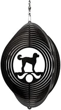 SWEN Products Labradoodle Circle Swirly Metal Wind Spinner by SWENProducts
