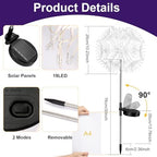 Solar Patio Lights, 2-Pack Warm Yellow Firework Outdoor Garden Twinkle - Image 2