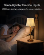 EppieBasic Cordless Table Lamp Rechargeable: Fast Charging & Long Lasting - 2700K Warm Light Vintage Gold Lamps - Dinning Living Room Bedroom - Pleated Shade - 2 Pack - Image 6