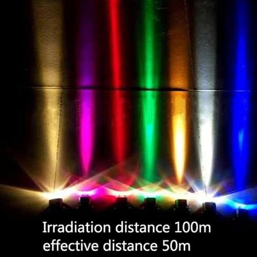 Outdoor LED Beam Spotlight - 10W Long Range Narrow Wall Lamp, IP65 Waterproof Adjustable Projection Light, for Bridge Billboard Exterior Building Lighting,Red 10W(12V) - Image 3