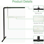 4 feet 40W LED Grow Light Stand Rack for Seedling,Growing Light for Indoor Plant,Natural White Light Full Spectrum LED Grow Light,Height Ajustable, Iron Pipe Frame, with Timer Outlet - Image 3