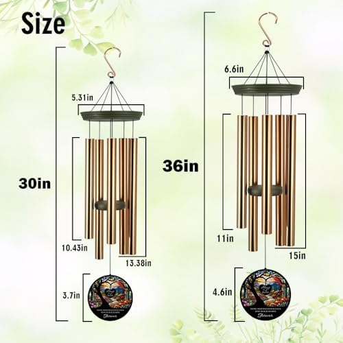 Personalized Memorial Gifts Wind Chimes Forever in Heart - Image 7