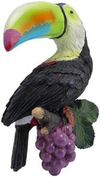 Outdoor Statue Toucan Tree Hugger Outdoor Statues Exotic Bird Sculpture Garden Decor - Image 6