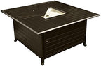 Hiland F-1108-FPT 42,000 BTU Aluminum Propane Fire Pit Inlaid, Large, Bronze by AZPatioHeatersLLC