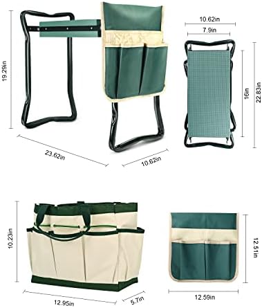 KVR Garden Bench for Kneeling and Sitting Foldable Garden Kneeler and Seat Heavy Duty, Gardener Gifts Ideas for Women Mom Grandma - Image 3