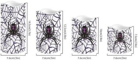 Halloween Gothic Spider Flameless LED Candles - Image 2