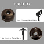 Outdoor Light Mounting Plate with 1/2" NPT for Tree and Wall - Image 3