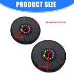 Floating Solars Bird Bath Water Fountains Light Garden Waterfalls Fountains Pond Panel Powered Water Pumps Garden Oxygenation Pumps for Pond - Image 4
