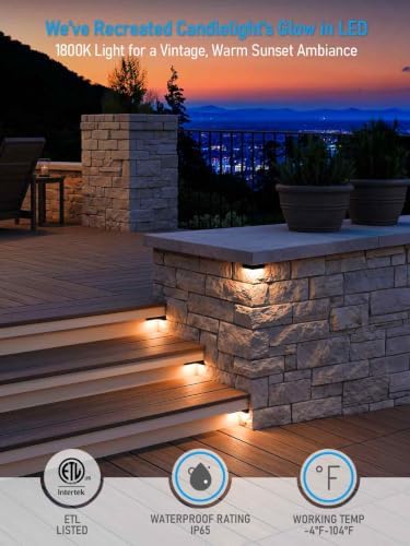 LEONLITE 4-Pack 5CCT LED Hardscape Lighting, Corner Hardscape Lights - Image 4