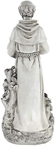 Design Toscano Francis of Assisi Reflection Pool Outdoor Garden Statue - Image 4