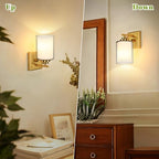 VerRon Wall Sconces Set of 2 with Double Clear Glass Shade for Bathroom - Image 4