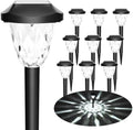 GIGALUMI 10 Pack Solar Lights Outdoor, Solar Pathway Lights with Great Pattern, Waterproof Auto On/Off Light for Outside Yard Garden Walkway Driveway Lawn Pathway by GIGALUMI