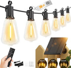 Brightown 76FT Solar String Lights Outdoor, 23+1 Shatterproof LED Lights by Brightown