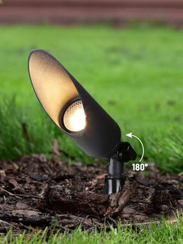 LEONLITE 4-Pack 9 Inch Landscape Spotlight with 7W 3000K MR16 Bulbs - Image 2