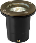 Hinkley Hardy Island 16701MZ Flat Top LED Well Light - Includes Wiring Kit & Anti-Corrosion PVC Burial Sleeve - Matte Bronze by Hinkley