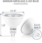 5W MR16 LED Landscape Light Bulbs, Low Voltage 12V 50W Halogen Replacement for Outdoor Landscape Spotlight and Track Light, GU5.3 Bi-Pin Base, Daylight White 4000K, Non-Dimmable, (Pack of 10) - Image 2