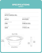 Baffect Korean Charcoal Grill For Indoor BBQ Cooking & Outdoor Camping - Image 6