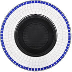 Mosaic Fire Pit 26.8-inch Ceramic Tabletop Bowl for Patio Garden Backyard Heating and BBQ - Image 6