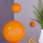 Gazing Globe Decor Ball, Hollow Gazing Ball, Seamless Stainless Steel Polished Reflective Smooth Mirror Garden Sphere Globe, Props of Photography, Garden Home Decor (Orange, Dia: 12 inch/30cm) - Image 4