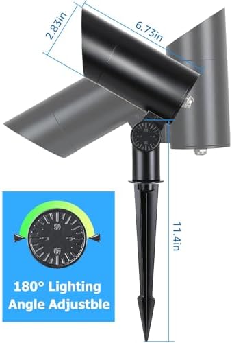 SUNVIE 30W LED Spot Lights Outdoor 5000K Daylight Flag Pole Light 120V Plug in Spotlight Outdoor with US 3-Plug Waterproof Flag Lights Outdoor Ultra Bright Landscape Spotlights for Palm Tree Statue - Image 7