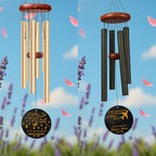 Personalized Aviation Memorial Wind Chime – “Soaring Through The Clouds in Heaven Above” Custom Name & Years – Sympathy Gift for Pilots, Travelers – Outdoor Remembrance Windchime for Loss of Loved - Image 3