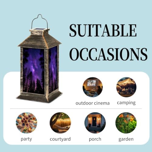 Fluorescent Forests Solar Lanterns Outdoor Waterproof - Image 5