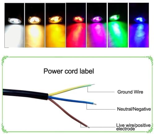 Floodlights - Landscape Light, IP67 Outdoor Waterproof LED Landscape Tree Spotlights, Adjustable RGB Color-Changing Spotlight, for Green Illumination of Trees(Red,50W) - Image 7