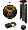 Lacrosse Memorial Wind Chime, Personalized Custom Name & Years by AlpadilCo