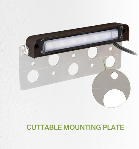 ASD LED 7 Inch Retaining Wall Light Fixture, Hardscape Paver Lighting | 5CCT, Low Voltage, Swivel, Waterproof, ETL Listed | 5W 300LM 2200K-5000K 12V | Landscape Step Illumination | Bronze, 8 Pack - Image 7