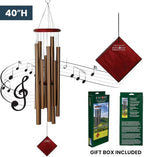 Woodstock Wind Chimes of the Eclipse Chimes for Outside, 40" Bronze Large Deep Tone Chime Décor for Outdoor Garden, Patio, Porch, Encore Collection - Image 6