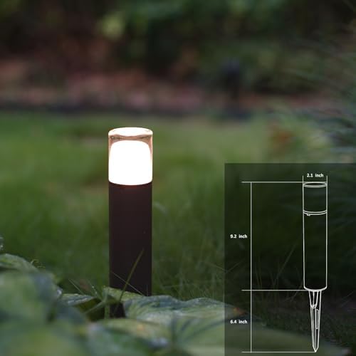 GOODSMANN 12V Low Voltage LED Bollard Path Lights Warm White 2W 100 Lumen - Image 5
