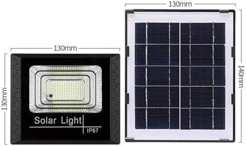 Led Flood Light Outdoor, with Remote Control Solar Dusk to Dawn Solar Flood Light Suitable for Yards, Building Facades, Construction Sites, Warehouses - Image 2