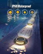 Solar Deck Driveway Lights 4 Pack Solar Dock Lights - Image 3