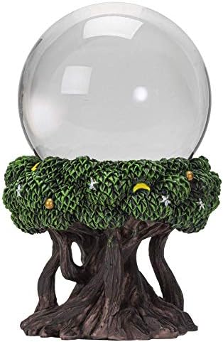 Pacific Trading Tree of Life Gazing Ball Outdoor Garden Decorations, Hand Painted Durable Mirror Globe Home Decor, 8.5 Inches by PacificGiftware