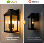 ropelux Solar Lights Outdoor Waterproof, 3 Modes Porch Lights, Motion Sensor Outside Light for House, Outdoor Wall Lights Lantern, Exterior Lighting Fixtures for Garden Patio Fence Yard Garage, 1Pack - Image 3
