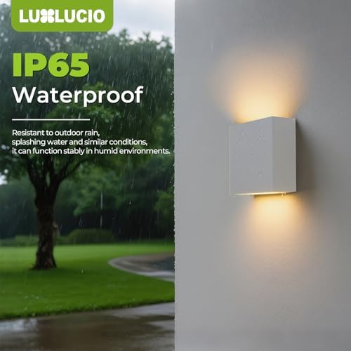 Bright Silver Up and Down Wall Sconce, 18W Dimmable 5%-100%, 5CCT 2700K-5000K Modern Wall Light, CRI90+, 120V-277V ETL FCC Certified, Indoor Outdoor Porch Living Room Wall Lamp - Image 6
