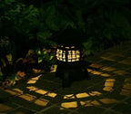 TIAAN Japanese Garden Lantern, “Yukimi-gata” Designed, Super Bright LED Illuminated Pagoda Light, Solar Power Garden Lantern， Stone-Look Finish, Decorative Outdoor (Oki-gata) - Image 7