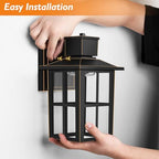 Brightever Outdoor Wall Lantern, 10W LED Exterior Waterproof WallSconce Light Fixture, 3000K/4000K/6500K Selectable, 800LM High Brightness, Oil Rubbed Bronze Anti-Rust Wall Light for Yard, Entryway - Image 6