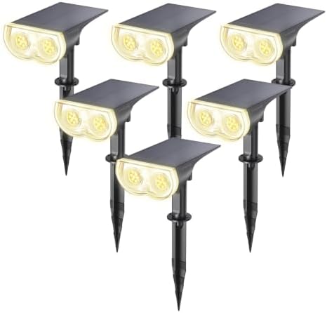 Linkind Solar Lights Outdoor Waterproof LED Spotlights Warm White 6 Pack by Linkind